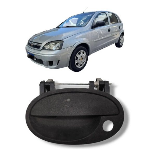 Maçaneta Ext. Porta Dianteira Esquerda Corsa Meriva 2003 A 2 Preto Dianteira