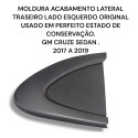 Acabamento Lateral Traseiro Esquerdo Gm Cruze 2012 2016 Preto