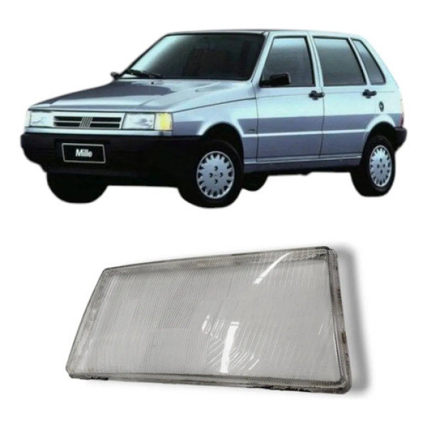 Lente Farol Dianteiro Direito Fiat Uno 1991 1995