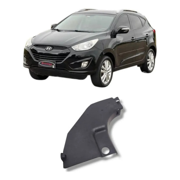 Acabamento Soleira Dianteira Esquerda Hyundai Ix35 2014 2018 Preto