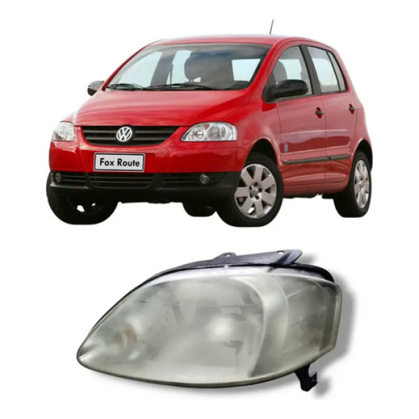 Farol Esquerdo Fox Space 2004 A 2010 Foco Simples Esquerdo/motorista
