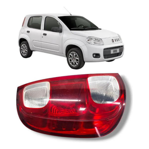 Lanterna Traseira Esquerdo Uno Vivace 2011 2016 Esquerdo/motorista Vermelho