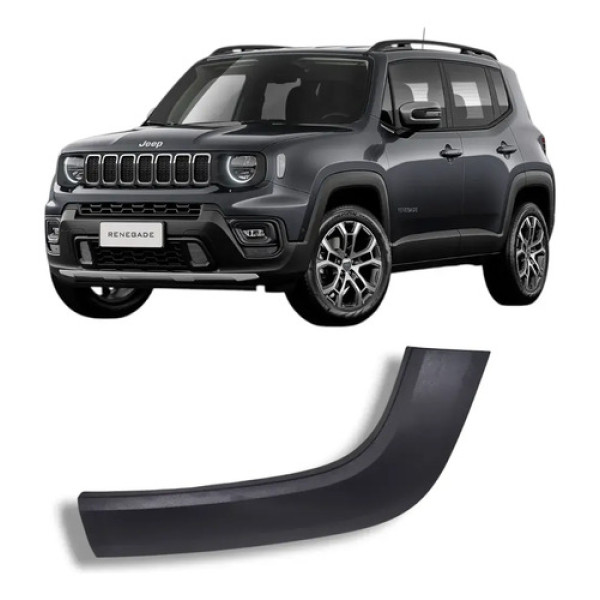 Moldura Paralama Traseiro Direito Jeep Renegade 2016 2024 Preto