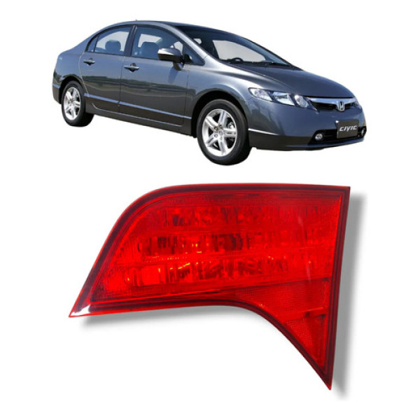 Lanterna Traseira Direita Civic 2007 2008 A 2011 (mala) Direito/passageiro Vermelho