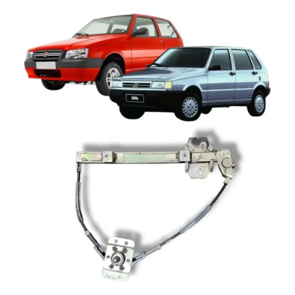 Máquina De Vidro Porta Traseira Esquerda Uno 1988 A 2013 Man