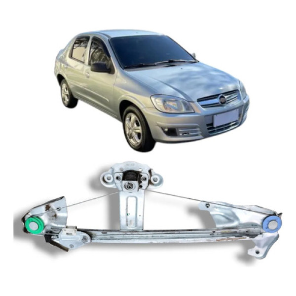 Máquina De Vidro Porta Traseira Esq Celta Prisma 00 A 13 Man