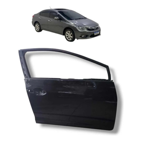 Porta Dianteira Direita Civic G9 2012 2013 A 2016 Dianteira Direita Preto