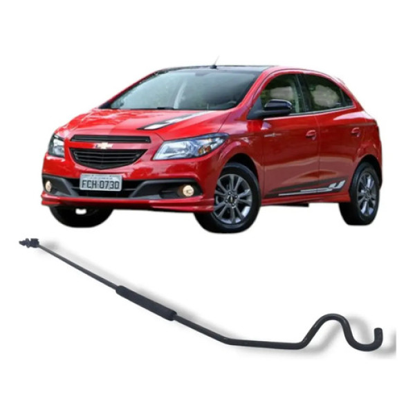 Vareta Haste Capô Gm Chevrolet Onix 2013 2019 Preto