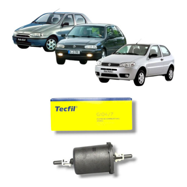 Filtro Combustível Umiversal Tecfil Vw Fiat Chevrolet