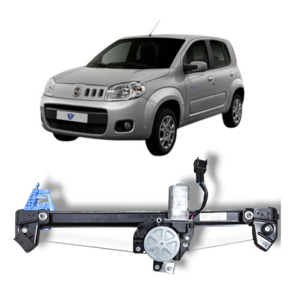 Máquina De Vidro Porta Esq Uno Vivace Fiorino Partner 2p Elé