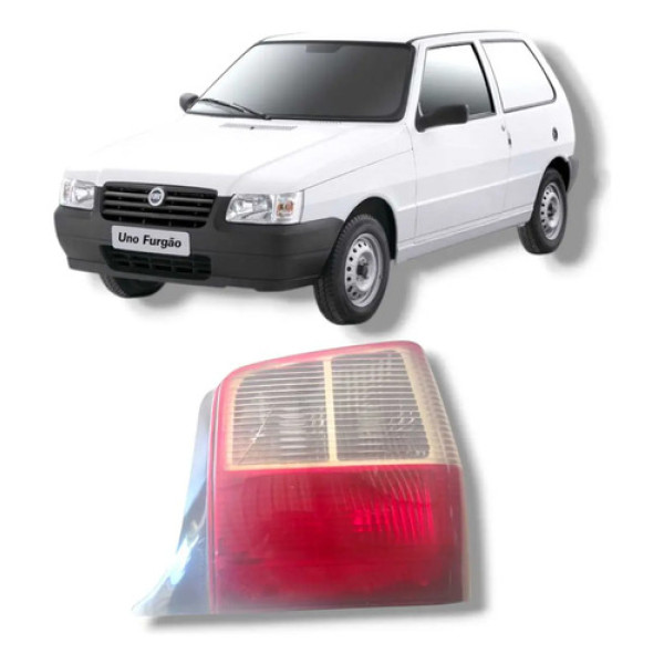 Lanterna Traseira Direita Fiat Uno De 2004 A 2009 Original Vermelho
