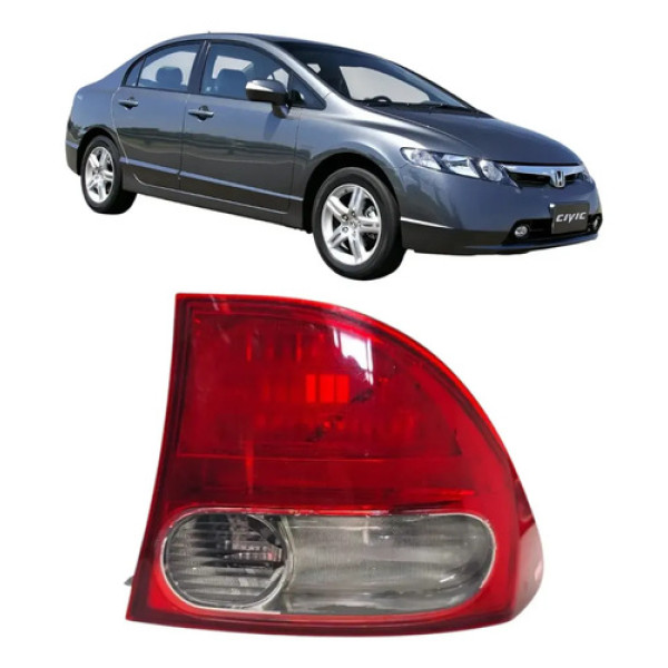 Lanterna Traseira Direita Civic 2007 2008 A 2011 (canto) Direito/passageiro Vermelho