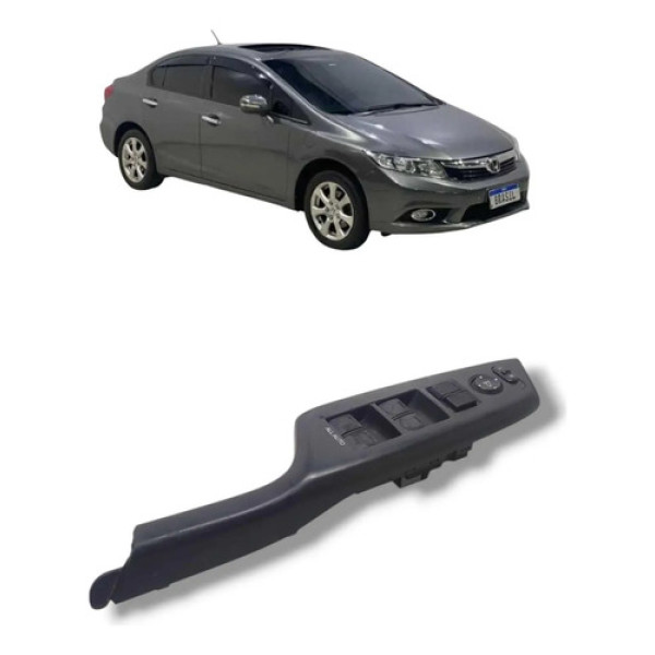 Botão Vidro Retrovisor Dianteiro Esquerdo Civic 2012 2016