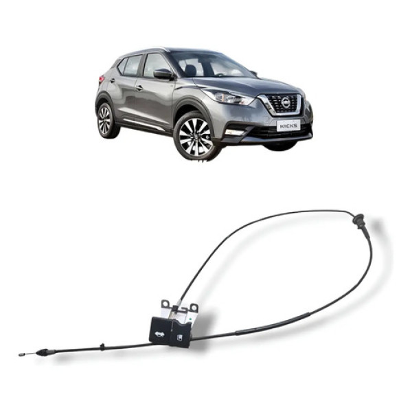 Cabo Abertura Capô E Tanque Combustível Nissan Kicks 2017 21