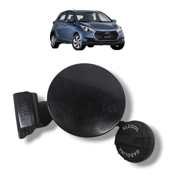 Portinhola Tanque Combustível Hb20 Hatch 2013 2014 A 2019 Preto