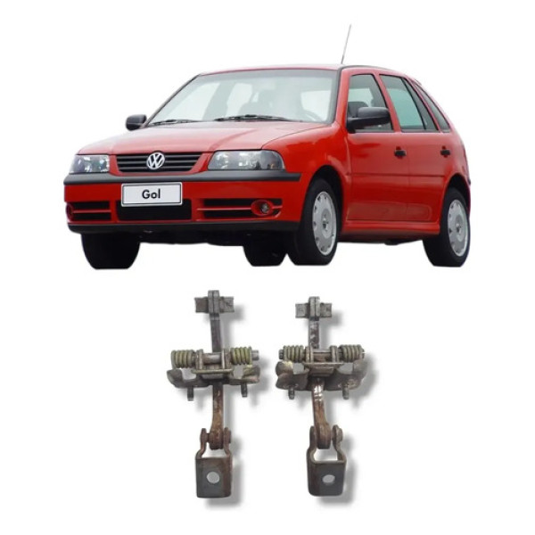 Limitadores Portas Traseiras Vw Gol 1999 A 2005 Original