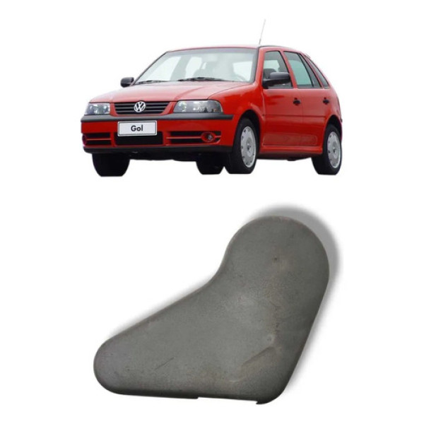 Moldura Regulagem Banco Dianteiro Esquerdo Vw Gol Cinza