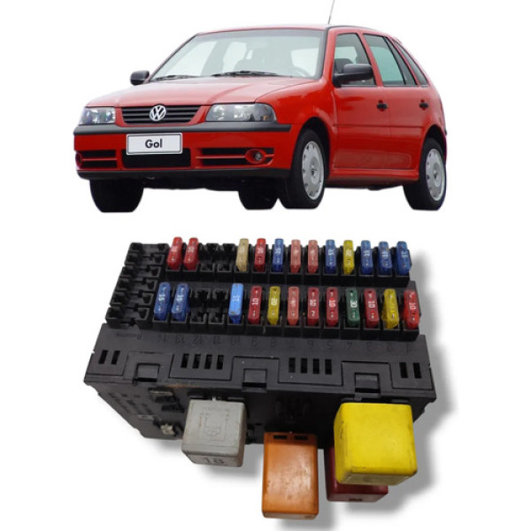Caixa Fusivel Vw Volkswagen Gol G3 2001 2006 Original