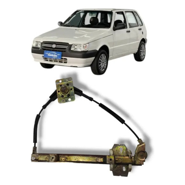 Máquina De Vidro Porta Traseira Direita Uno 1988 A 2013 Man