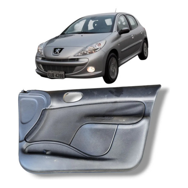 Forro Porta Dianteira Direita Peugeot 206 207 2009 2014  Preto