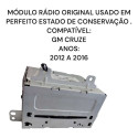 Módulo Rádio Gm Cruze 2012 2016 Original Prateado