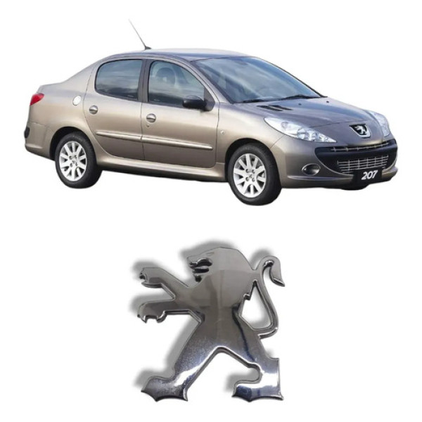 Emblema Traseiro Peugeot Sedan 207 2009 2014 Original