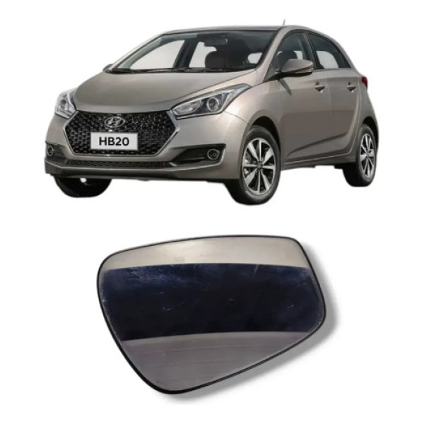 Lente Espelho Retrovisor Direito Hb20 13/19 Elantra Até 16