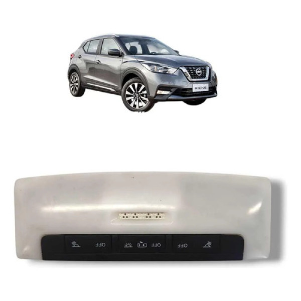 Luz De Teto Cortesia Nissan Kicks 2017 A 2021 Original Cinza