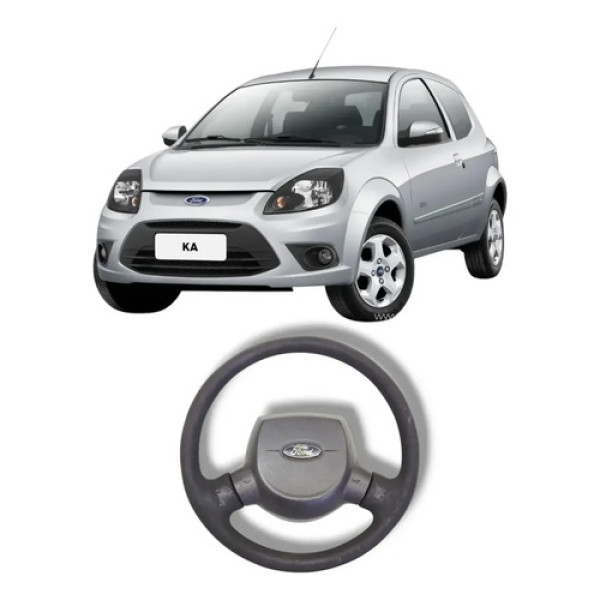 Volante Direção Ford Ka 2008 2013 Original Preto