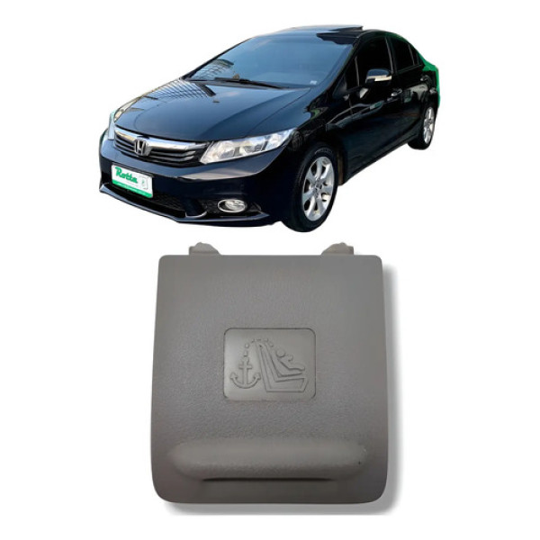 Tampa Cinto Traseiro Honda Civic 2012 A 2016 Original Preto