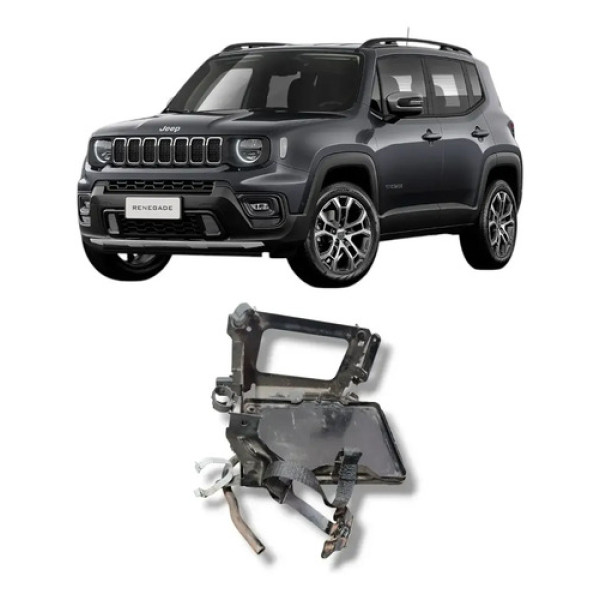 Suporte Caixa Bateria Jeep Renegade 2022 2025 Original Preto
