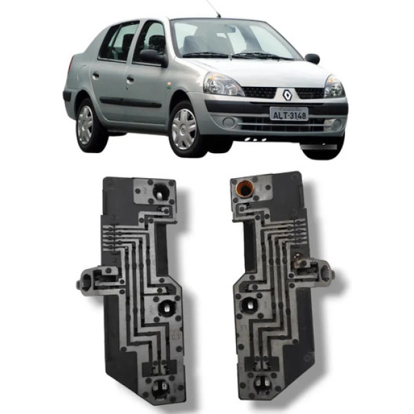 Par Circuito Renault Clio Sedan 2002 2008 Original Preto