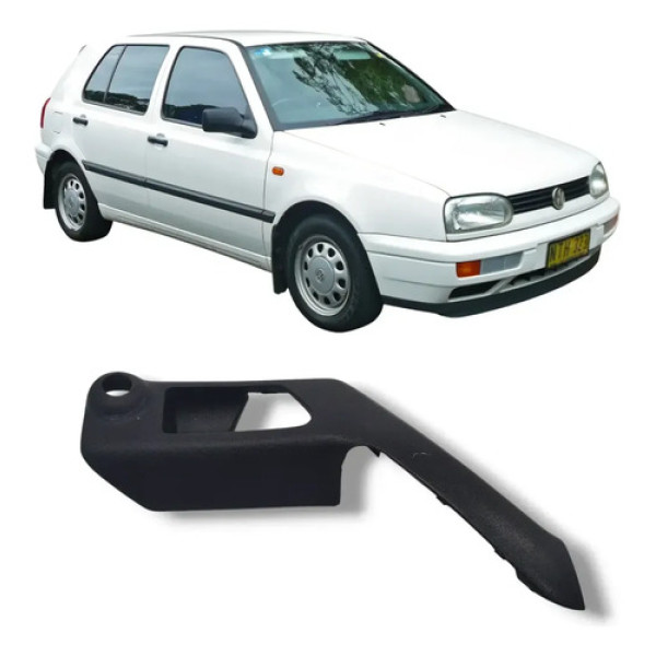 Moldura Puxador Porta Dianteira Direita Vw Golf 1995 1998 Preto