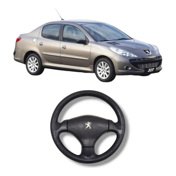 Volante Direção Peugeot 207 2009 2014 Original Preto