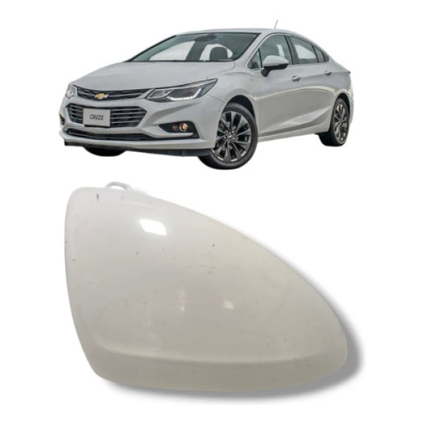 Capa Retrovisor Direito Cruze 2017 2018 A 2023 C/ Pisca Branco