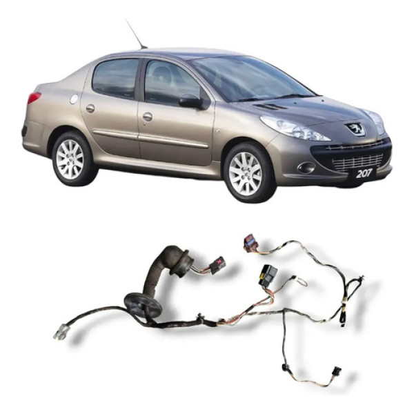 Chicote Porta Dianteira Esquerda Peugeot 207 2009 2014 Origi