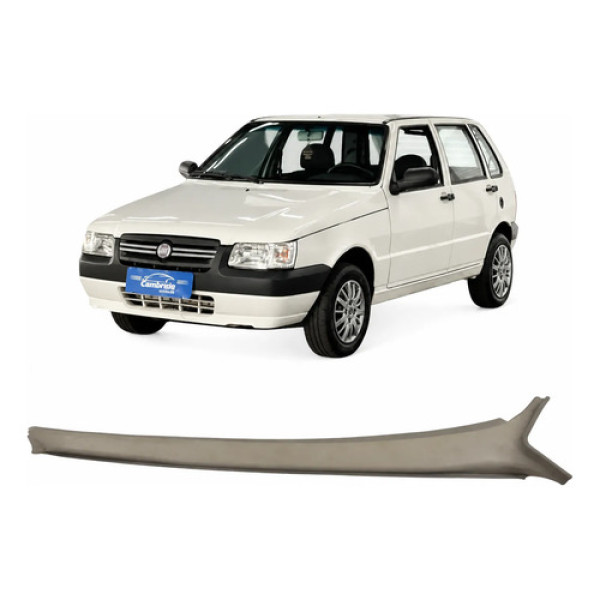 Moldura Coluna Direita Fiat Uno 2005 2011 Cinza