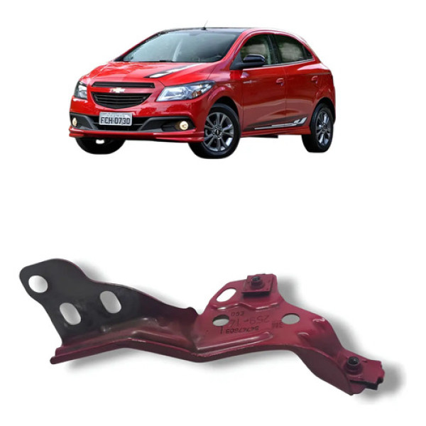 Suporte Paralama Dianteiro Esquerdo Gm Onix 2013 A 2019 Vermelho