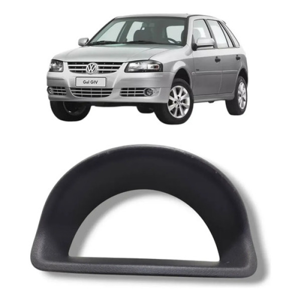 Moldura Painel Instrumentos Vw Volkswagen Gol G4 2006 2011 Preto Liso