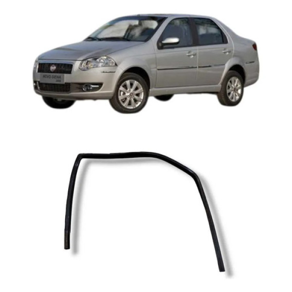 Borracha Vidro Traseiro Esquerdo Fiat Siena 2008 A 2012