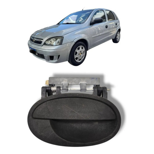 Maçaneta Ext. Diant/tras Ld Corsa Meriva 03/12 Montana 04/10 Preto Traseira
