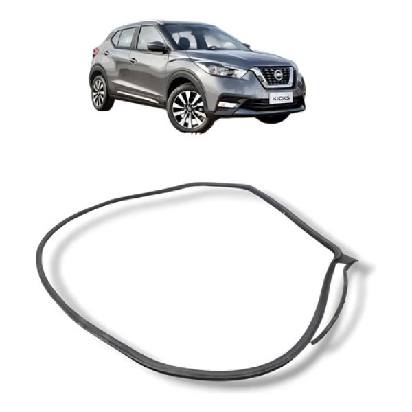 Borracha Guarnição Porta Traseira Direita Nissan Kicks 17 21 Preto