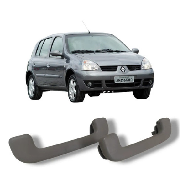 Alça Teto Pqp Renault Clio 2002 2008 Original Cinza
