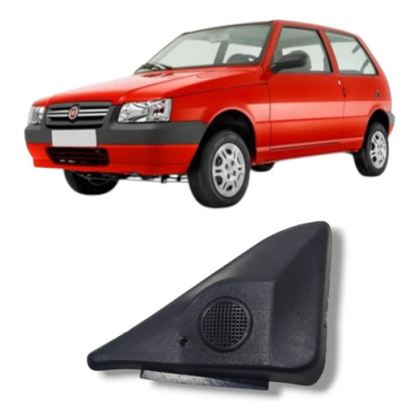 Acabamento Interno Retrovisor Esquerdo Fiat Uno 2004 2013 Preto