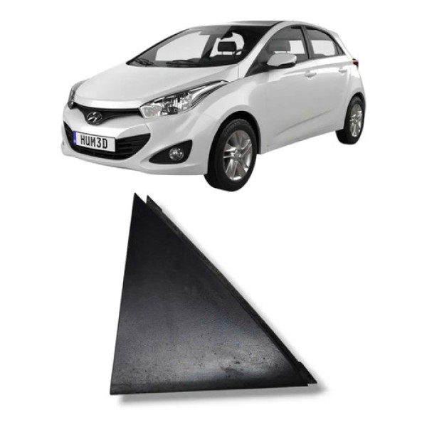 Acabamento Externo Traseiro Esquerdo Hyundai Hb20 2013 2019 Preto