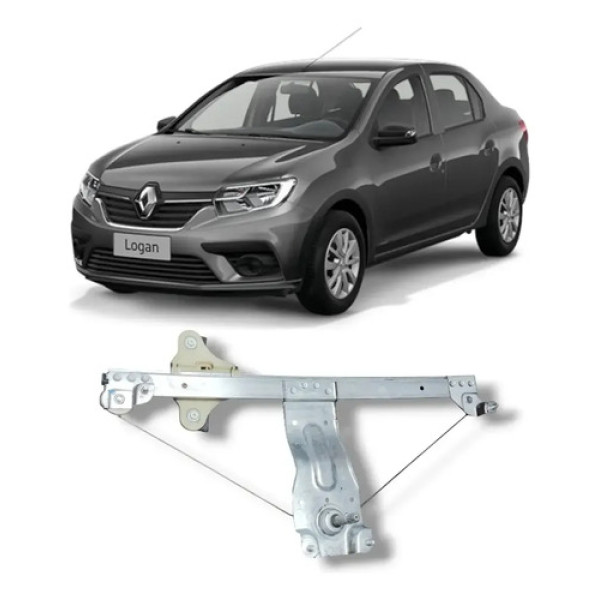 Máquina Vidro Porta Traseira Dir Sandero 15/ Logan 14/24 Man
