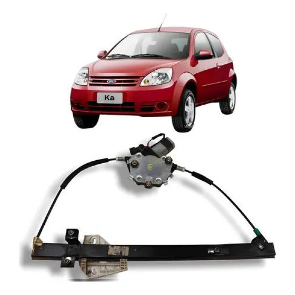 Máquina De Vidro Porta Direita Ka 2008 A 2013 Elétrica