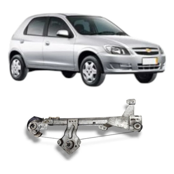 Máquina De Vidro Porta Traseira Esq Celta Prisma 00 A 13 Man