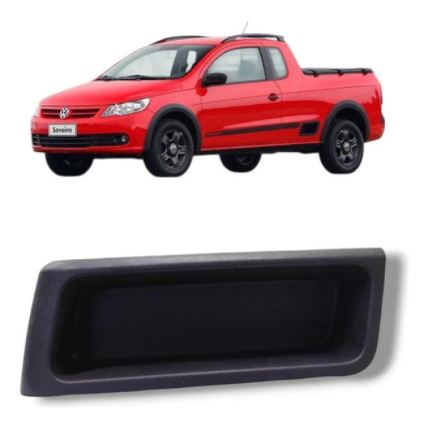 Porta Objetos Esquerdo Vw Saveiro 2008 2016 Original Preto