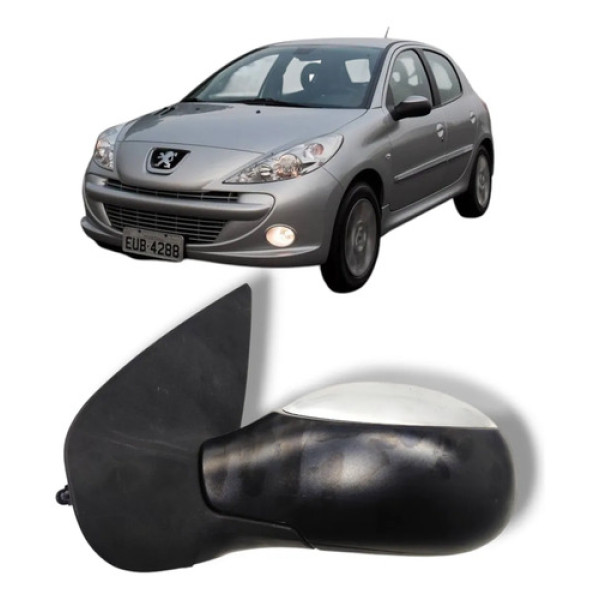 Retrovisor Esquerdo Peugeot 206 207 Hoggar Passion Até 2014